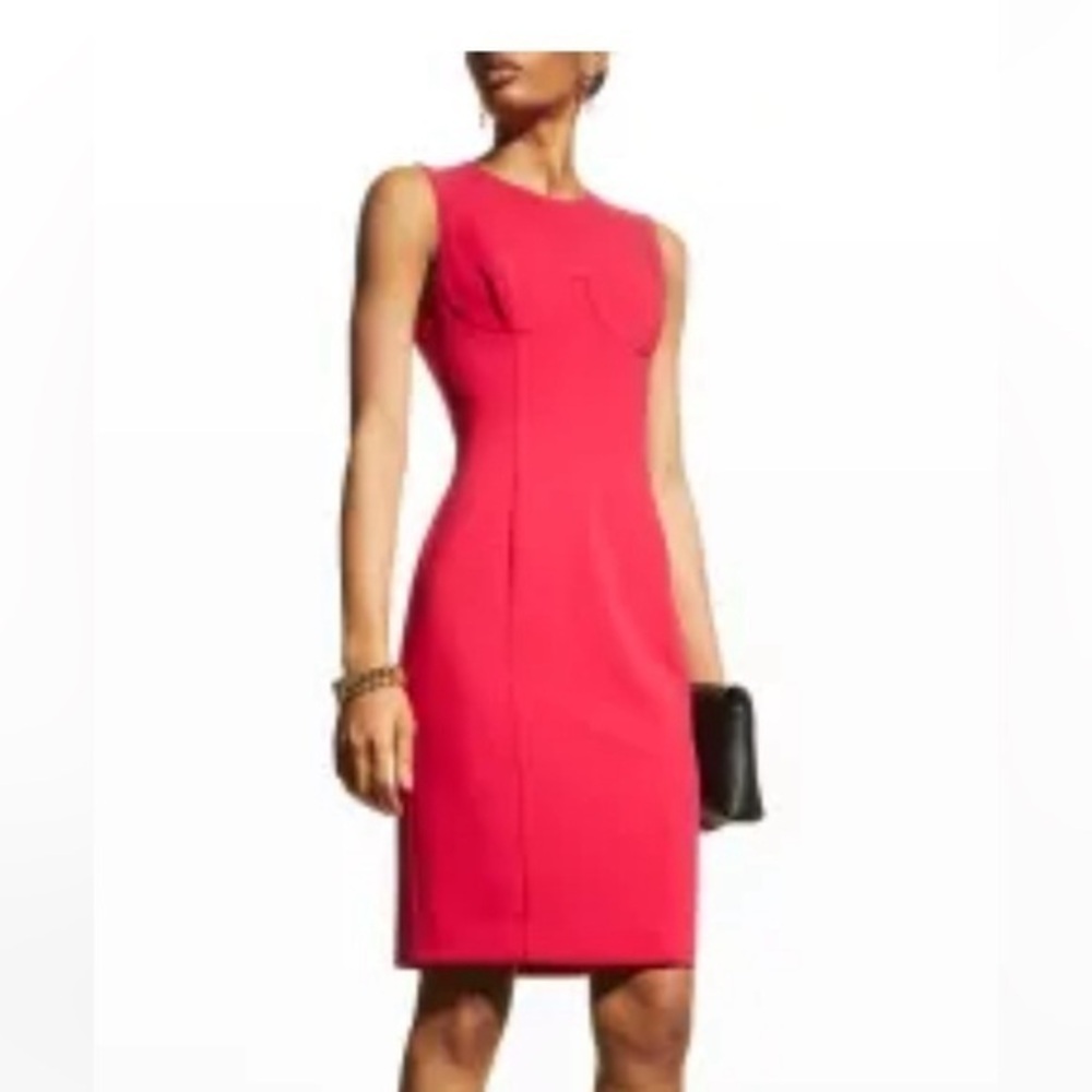 Classic knee length red dress by banana republic